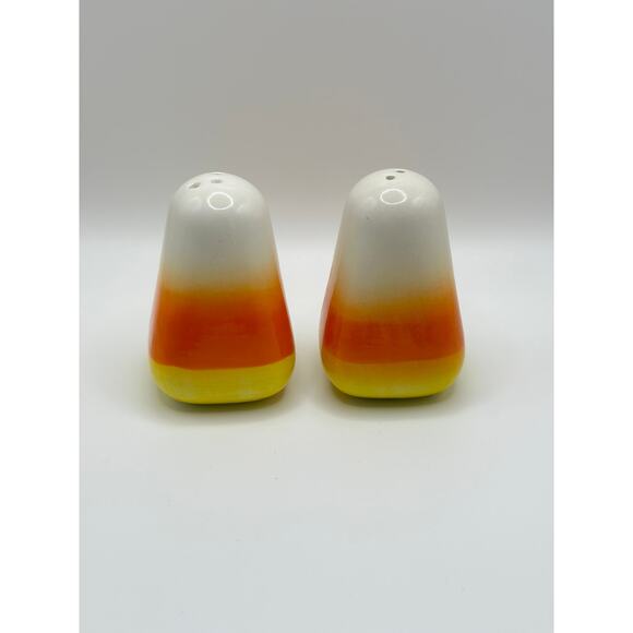 Candy Corn Halloween Salt & Pepper Shaker set, New in box! - Picture 1 of 3